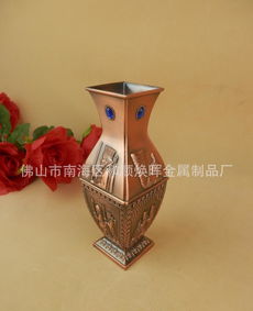 欧式艺术珍藏 镶宝石埃及法古拉金属花瓶定做指南